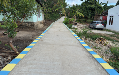 Foto progress PEKERJAAN JALAN SETAPAK DESA LAURAN DEPAN KAMPUS LELEMUKU KAB. KKT